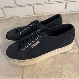 Superga Navy Classic Sneakers Size 9